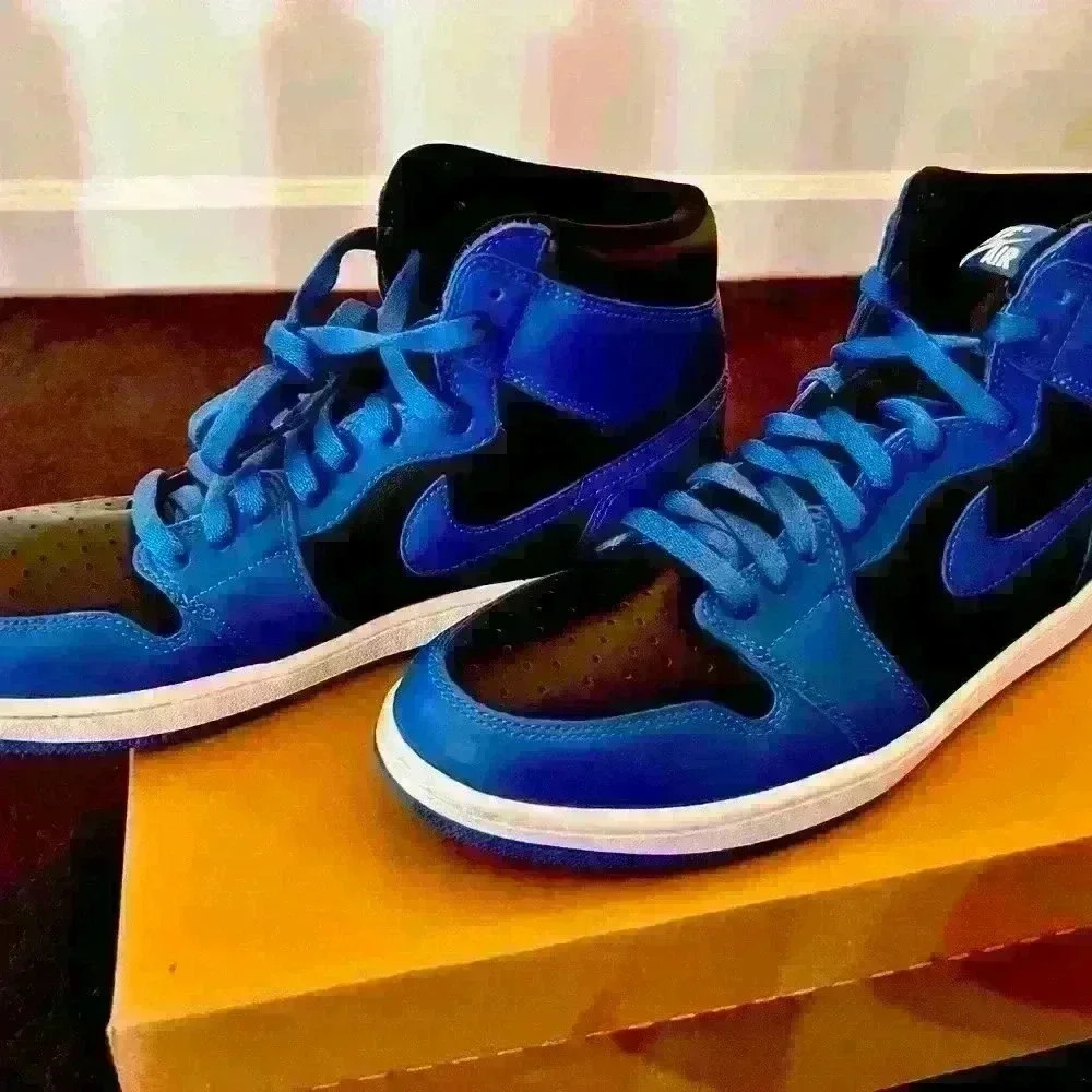 Nike Air Jordan Retro 1 High OG Dark Marina Blue Men’s US 11.5 - Picture 2 of 11